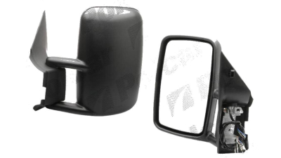 Oglinda exterioara VW LT2 05.1996-12.2005 Partea Stanga Crom Convex Electrica Cu Incalzire 2D1857501C01C, carcasa neagra, cu 5 pini, View Max
