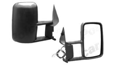 Oglinda exterioara VW LT2 05.1996-12.2005 Partea Dreapta Crom Convex Electrica Cu Incalzire 2D1857502C 2D1857502C01C 51.3495.20122H, carcasa neagra, cu 5 pini