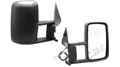 Oglinda exterioara VW LT2 05.1996-12.2005 Partea Dreapta Crom Convex Electrica Cu Incalzire 2D1857502C 51.3495.20122H, carcasa neagra, cu 5 pini, View Max