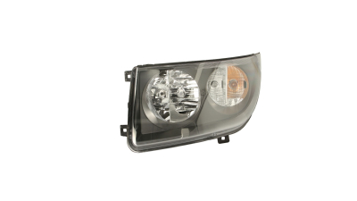 Far VW Crafter, 06.2013-04.2017, partea Dreapta, electric, tip bec H7+H7, cu lumini de zi, cu motoras, TYC