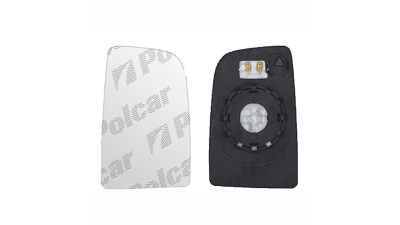 Geam oglinda exterioara cu suport fixare Mercedes Sprinter, 2009-06.2018; Sprinter, 02.2018-, Model W910; Vw Crafter (2e), 2009-04.2017, partea Dreapta, incalzit; geam panoramic; mai mici; doar pentru oglinzi View Max, View Max