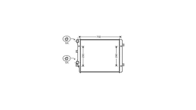 Radiator racire Vw Eos, 05.2008-10.2010 2,0 Tsi 147kw Cv Manuala/Automata, Cu/Fara Ac Benzina, cu conectori rapizi intrare/iesire
, 650x452x34, Cu lipire fagure mecanica Aftermarket
