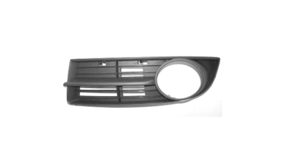 Grila bara Vw Caddy 3 Life (2k) 03.2004-06.2010 ;  Touran (1t) 02.2003-12.2006, Fata partea Stanga, Cu gaura pentru proiector, 1T0853665A9B9