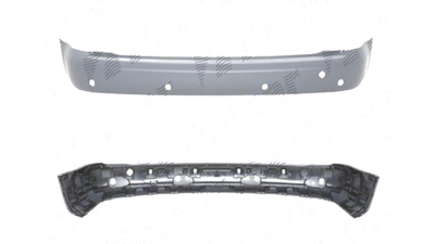 Bara spate Volkswagen Caddy Iii/Life (2k), 03.2004-06.2010, cu gauri pt. senzori parcare; texturat