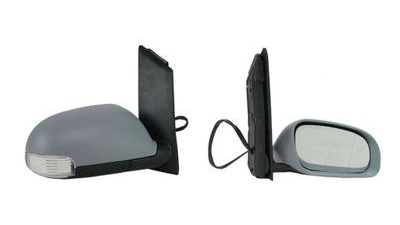 Oglinda exterioara Vw Touran (1T) 2003-2010, Dreapta, Crom, electrica, Cu incalzire, carcasa prevopsita, grunduita, Convex, BestAutoVest, carcasa grunduita, cu 6 pini, cu semnalizare