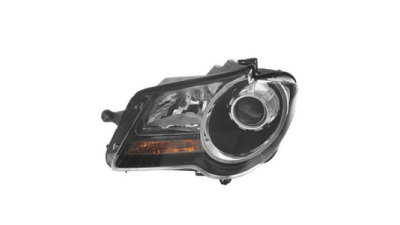 Far Vw Touran (1t2), 01.2007-07.2010, Electric, tip bec H7+H7, omologare ECE, cu motor, negru, 1T1941005C; 1T1941753A, Stanga, marca AL (Automotive Lighting)