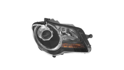 Far Vw Touran (1t2), 01.2007-07.2010, Electric, tip bec H7+H7, omologare ECE, cu motor, negru, 1T1941006C; 1T1941753A, Dreapta, marca AL (Automotive Lighting)