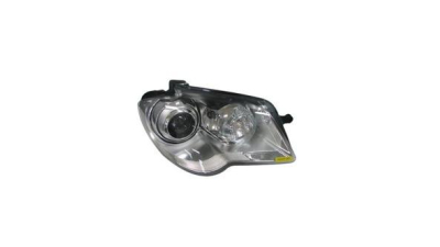 Far VW Touran (1T2) 01.2007-07.2010, partea Dreapta, bi-xenon, tip bec D1S+H8, rama neagra, cu motoras, cu lumini pentru curbe, MAGNETI MARELLI