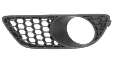 Grila bara fata VW Touareg (7L2) R-LINE, 01.2007-04.2010, Dreapta inferior, 7L9853664A9B9, 958027-4 cu locas pentru proiectoare, pentru modele R-LINE