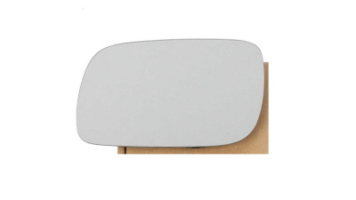 Geam oglinda exterioara cu suport fixare VW Touareg (7l), 10.2002-12.2006, partea Stanga, incalzit; sticla convexa; geam cromat, Aftermarket
