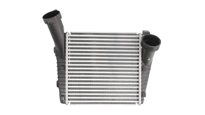 Intercooler Porsche Cayenne Turbo S (955/9PA), 08.2002-12.2006, motor 4.5 V8 T 383kw, benzina, cutie automata, cu/fara AC, aluminiu brazat/plastic, 287x292x50 mm, SRLine, intercooler stanga; conectare Rapida priza dreapta 