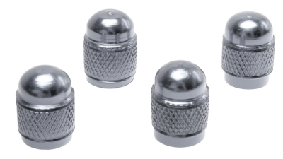 Set capacele auto Automax pentru ventil rotund silver, 4 buc.