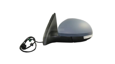 Oglinda usa exterioara VW Tiguan (5n/5n2), 09.2007-05.2016, partea Stanga, reglare electrica; grunduit; incalzit; sticla asferica; cu Lucas, Aftermarket