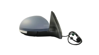 Oglinda usa exterioara VW Tiguan (5n/5n2), 09.2007-05.2016, partea Dreapta, reglare electrica; grunduit; incalzit; sticla convexa; cu Lucas, Aftermarket