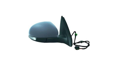 Oglinda exterioara VW Tiguan (5N) 09.2007-05.2016 Partea Dreapta Convex Electrica Cu Incalzire, carcasa grunduita, cu semnalizare, mufa cu 16 gauri si cu 6 pini,
