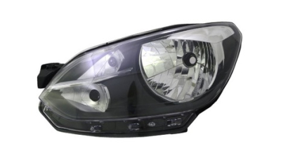 Far Vw Up! (Vw120), 04.2012-, Electric, tip bec H4, omologare ECE, fara motor, cu lumini de zi, culoare negru, Stanga, marca HELLA