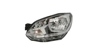 Far VW UP! (VW120), 05.2016-, partea Stanga, tip bec H4, cu lumini de zi cu LED, cu motoras, Hella