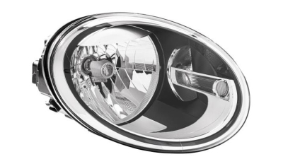 Far VW Beetle (5c1), 10.2011-, partea Dreapta, cu lumina de zi; H4+W21/5W; electric; cu motor, HELLA