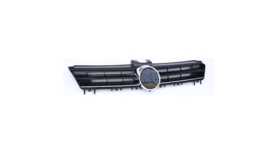 Grila masca fata Volkswagen Golf 7 (5k), 10.2012-, fata, 3 ornamente cromate; open; crom/negru