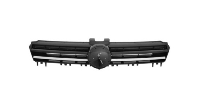 Grila radiator VW Golf 7 (5K), 10.2012-, crom/negru, cu faruri halogen, 5G0853651, 95C205