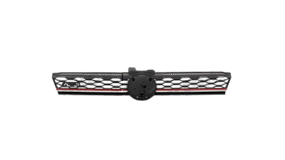 Grila radiator VW GOLF 7 (5K), 2017-, model GTI, fata, cu banda rosie; cromat/negru