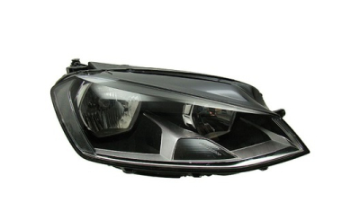 Far Vw Golf 7 (5k), 10.2012-, Electric, tip bec H15+H7, omologare ECE, cu motor, cu lumini de zi, 5G1941006; 5G1941030, Dreapta