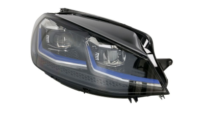 Far VW Golf 7 (5k), 03.2017-, Model Gte, partea Dreapta, cu lumina pentru viraje statica; cu lumina timp de zi tip LED; LED; electric; fara unitate control LED; cu motor, HELLA