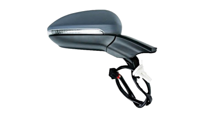 Oglinda exterioara VW Golf 7 10.2012- Partea Dreapta Crom Convex Electrica Cu Incalzire, cu 6 pini, carcasa grunduita, cu semnalizare,