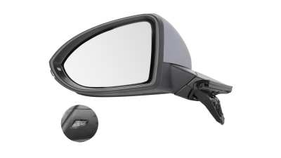 Oglinda exterioara Volkswagen Golf 7 (5k), 10.2012-, Dreapta, reglare electrica; grunduit; incalzita; geam convex; cromat; pliere electrica; memorie; 13 pini; cu semnalizare; cu lampa perimetru; PAYH00