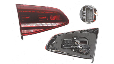 Stop spate lampa Volkswagen Golf 7 (5k), 10.2012-, spate, Stanga, R, partea interioara; H21W+LED; fumuriu, AL (Automotive Lighting)