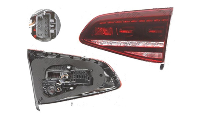 Stop spate lampa Volkswagen Golf 7 (5k), 10.2012-, spate, Dreapta, R, partea interioara; H21W+LED; fumuriu, AL (Automotive Lighting)