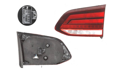 Stop spate lampa Volkswagen Golf 7 (5k), 01.2017-, spate, Dreapta, Combi (Variant), partea interioara; LED, VALEO