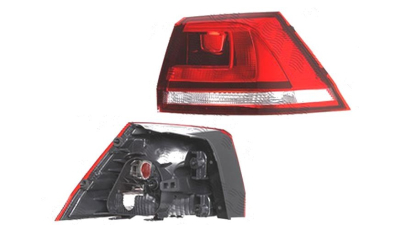 Stop spate lampa Volkswagen Golf 7 (5k), 10.2012-03.2017, spate, Dreapta, Combi (Variant), partea exterioara; W21W+WY21W; fumuriu; fara suport bec, TYC