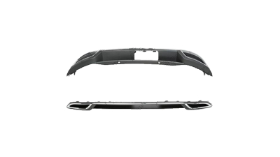 Spoiler bara spate VW Golf 7 (5k), 2017-, Hatchback, Spate, cromat/negru, Aftermarket
