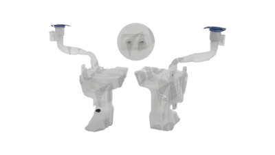 Rezervor spalator parbriz Volkswagen Golf 7 (5k), 10.2012-; Golf Sportsvan, 02.2014-, fara pompa sprit parbriz, cu gaura motoras spalator faruri, cu capac, cu senzor nivel lichid