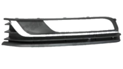 Grila bara fata VW Passat (B7 (36)), 11.2010-2015, Dreapta, 95D12712 cu locas pentru proiectoare, 1 insertie crom