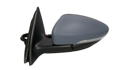 Oglinda usa exterioara VW Passat (B7 (36)), 11.2010-2015, partea Stanga, reglare electrica; grunduit; incalzit; sticla asferica; geam cromat; cu Lucas, , mufa cu 16 gauri si 6 pini