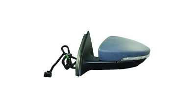 Oglinda exterioara VW Passat (B7) 11.2010-2015, Partea Stanga Crom Asferica Electrica Cu Incalzire 3Ab857507D9B9 cu semnalizare, 15 pini, carcasa grunduita, cu pliere, cu lampa perimetru, cu memorie