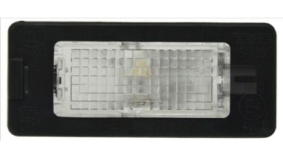 Lampa numar Volkswagen Passat (B6 (3c)), 06.2009-07.2010 Combi , Golf 6 Plus, 01.2009-, spate, Stanga = Dreapta, W5W; cu becuri; omologare: ECE/SAE, TYC