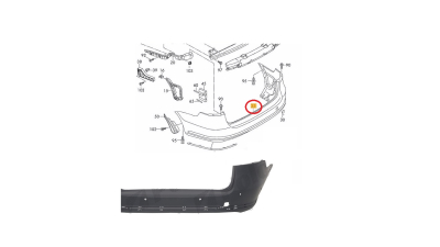 Bara spate VW Passat (B7 (36)), 11.2010-, Model Comfortline, Combi, cu gauri pentru Senzori de parcare (PDC); grunduit, Aftermarket