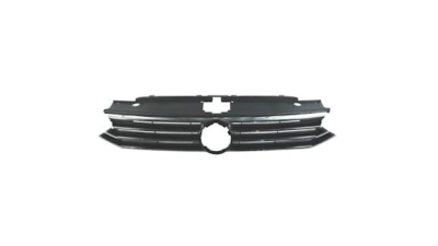 Grila radiator, masca fata Vw Passat (B8), 08.2014-, parte montare centrala, crom/negru/crom, 95D305-1, Aftermarket