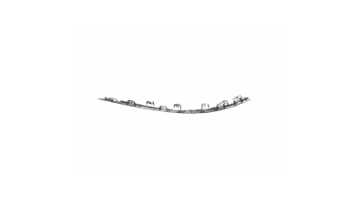 Bandou bara fata, ornament Vw Passat (B8), 08.2014-, parte montare partea stanga, cromat, 95D30711, Aftermarket