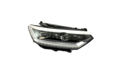 Far VW Passat (B8), 08.2014- model Highline, partea Stanga, electric, cu lumini pentru curbe, LED, Valeo 