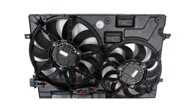 GMV radiator electroventilator VW Passat (B8) 2014-08.2016, motor 2.0 TDI, diesel, 357/316 mm; 4 pini, OEM/OES, 