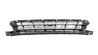 Grila bara VW Passat (B8), 08.2014-, Fata, partea centrala, negru; fara locas ornament, Aftermarket