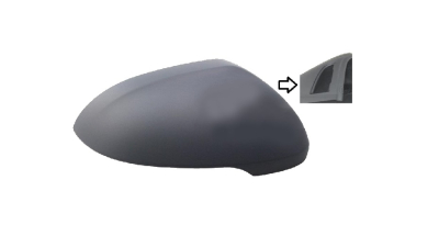 Carcasa oglinda exterioara VW Passat (B8), 08.2014-07.2019; Arteon, 06.2017-, partea Dreapta, grunduit; pentru oglinzi cu echipare detectie unghi mort, Aftermarket