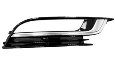 Grila bara fata VW CC (358), 02.2012-07.2017, partea Stanga, 3C8853665F, 95G127-1 insertie crom