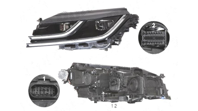 Far Volkswagen Arteon, 06.2017-, fata, Stanga, cu LED daytime running light; LED; electric;