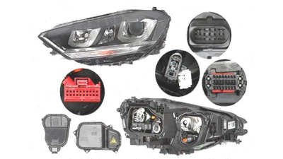 Far Vw Golf Sportsvan, 02.2014-, Electric, tip bec D3S+H7, omologare ECE, fara motor, bi-xenon, 517941044A, Dreapta, marca Valeo