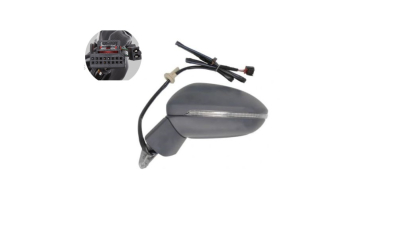 Oglinda exterioara Volkswagen Golf Sportsvan, 02.2014-, Stanga, reglare electrica; grunduit; incalzita; geam asferic; cromat; 8 pini; brat oglinda grunduit, View Max